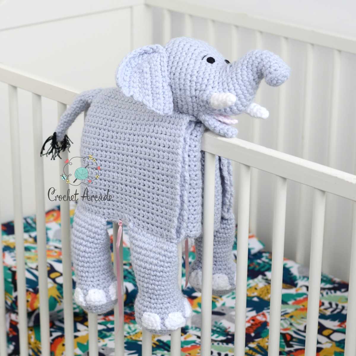 Free elephant blanket knitting pattern