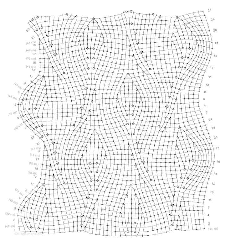 Leaf pattern knit