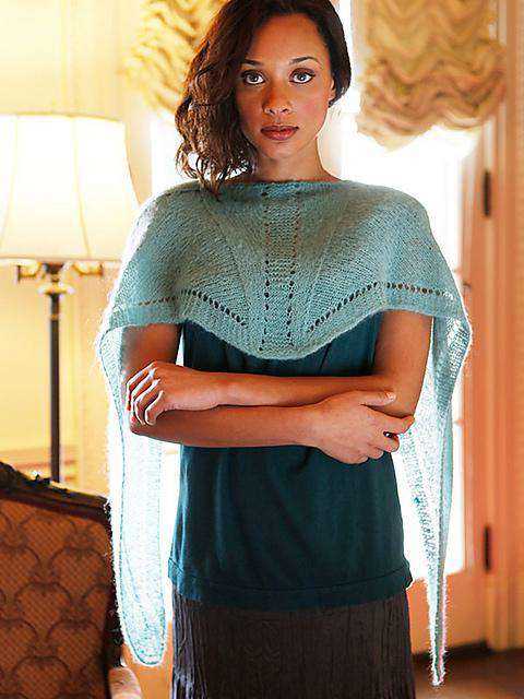 Eyelet scarf knitting pattern