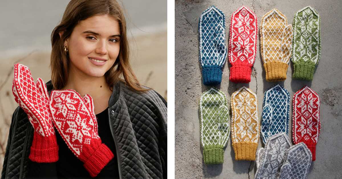 Knitted mitt pattern
