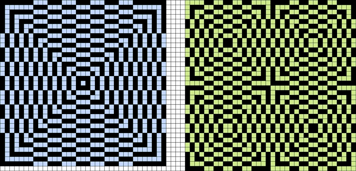 Free geometric knitting patterns
