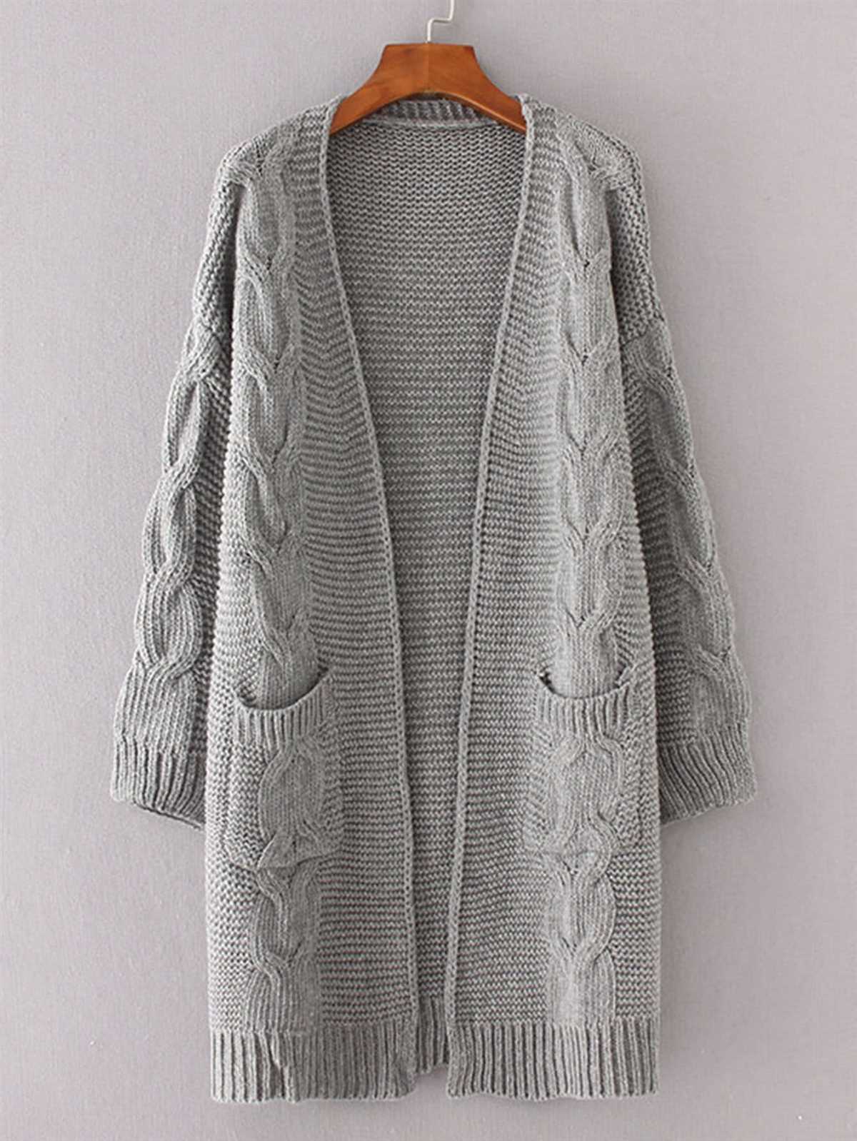 Cable knit cardigan pattern
