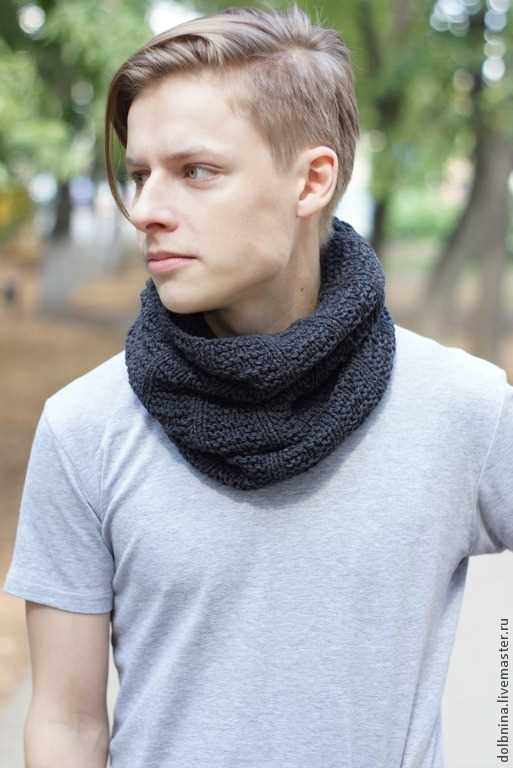 Men's knit scarf pattern