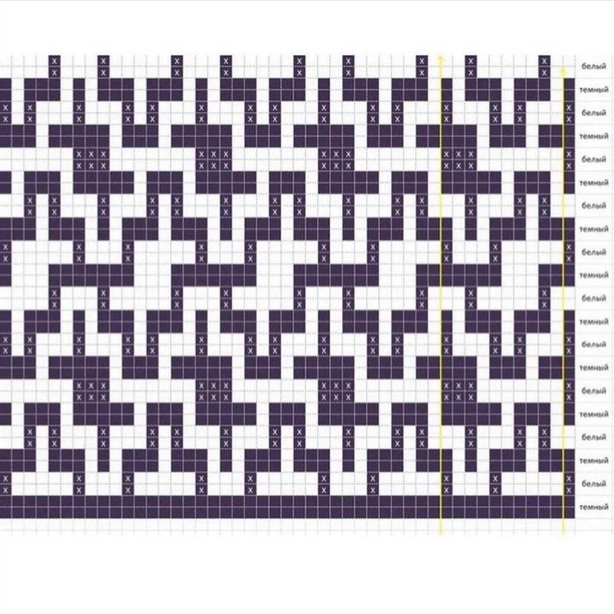 Mosaic knit pattern