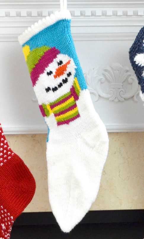 Free knitted stocking patterns christmas