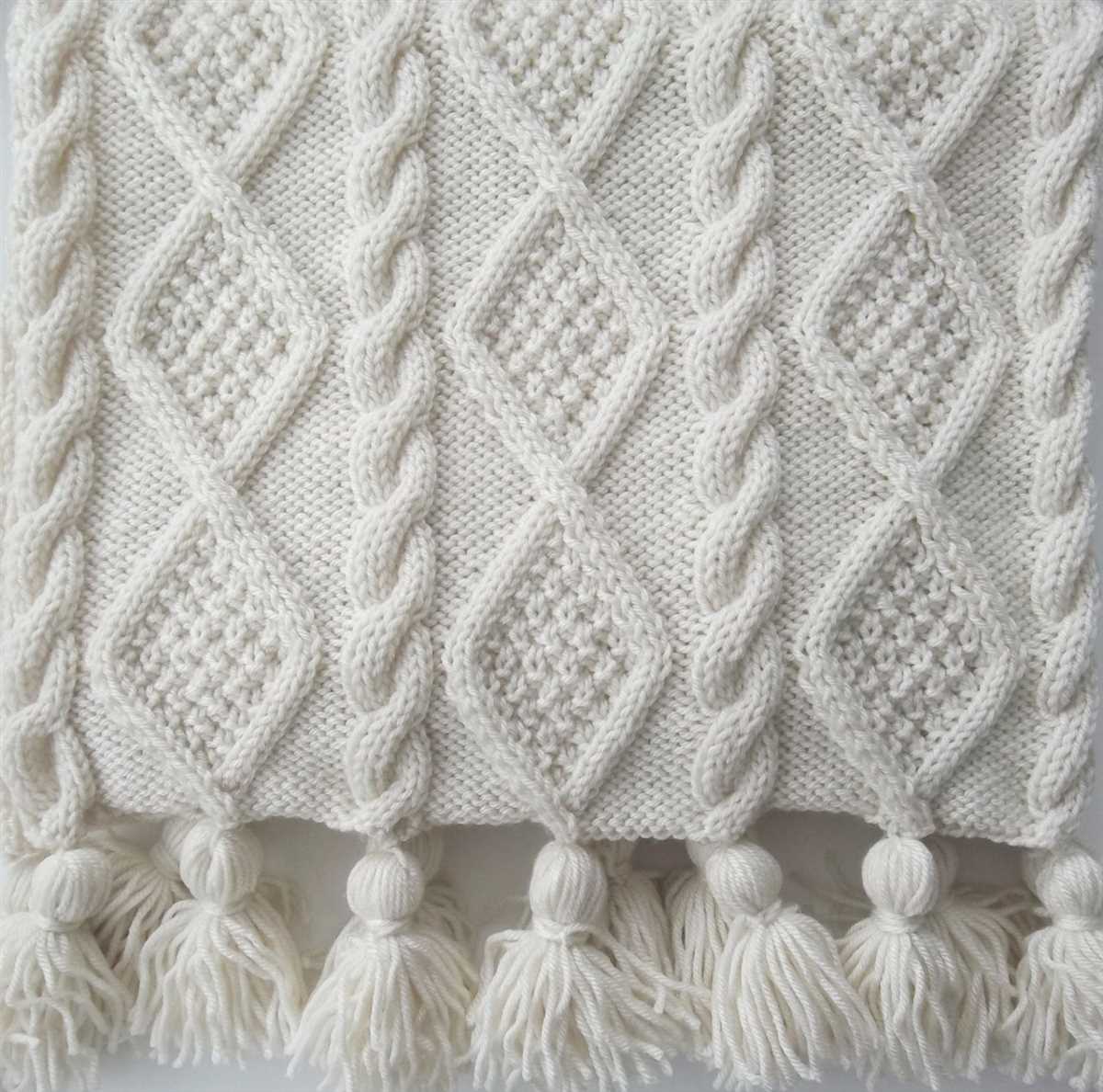 Hand knitted throw patterns