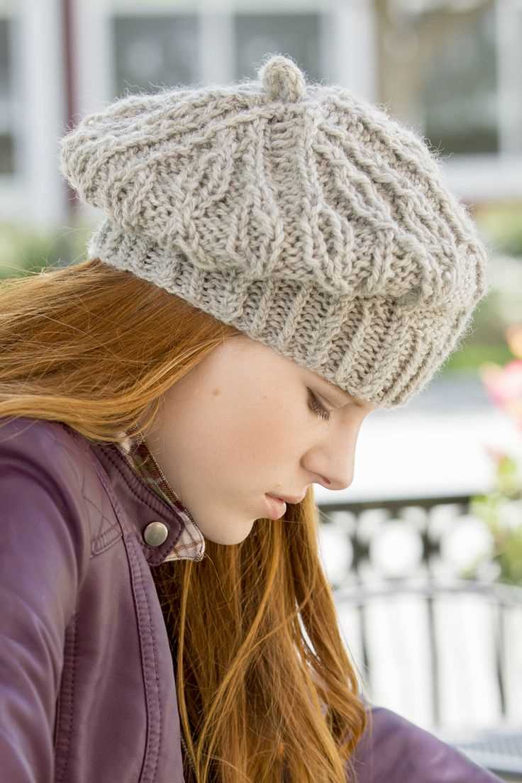Beret knitted pattern free