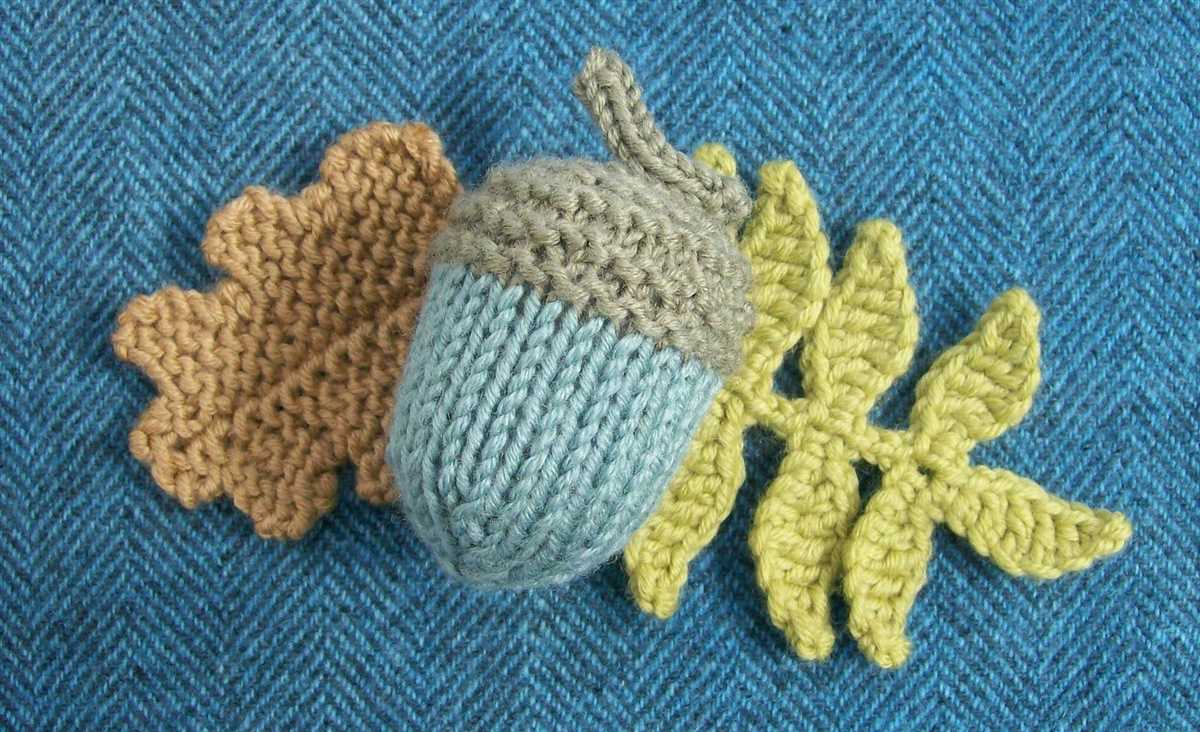 Acorn knitting pattern