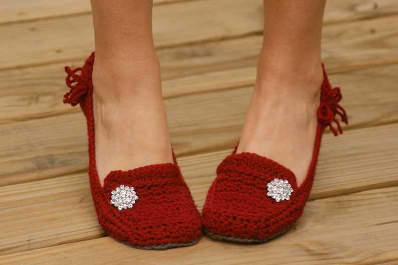 Free knitting patterns for ladies slippers