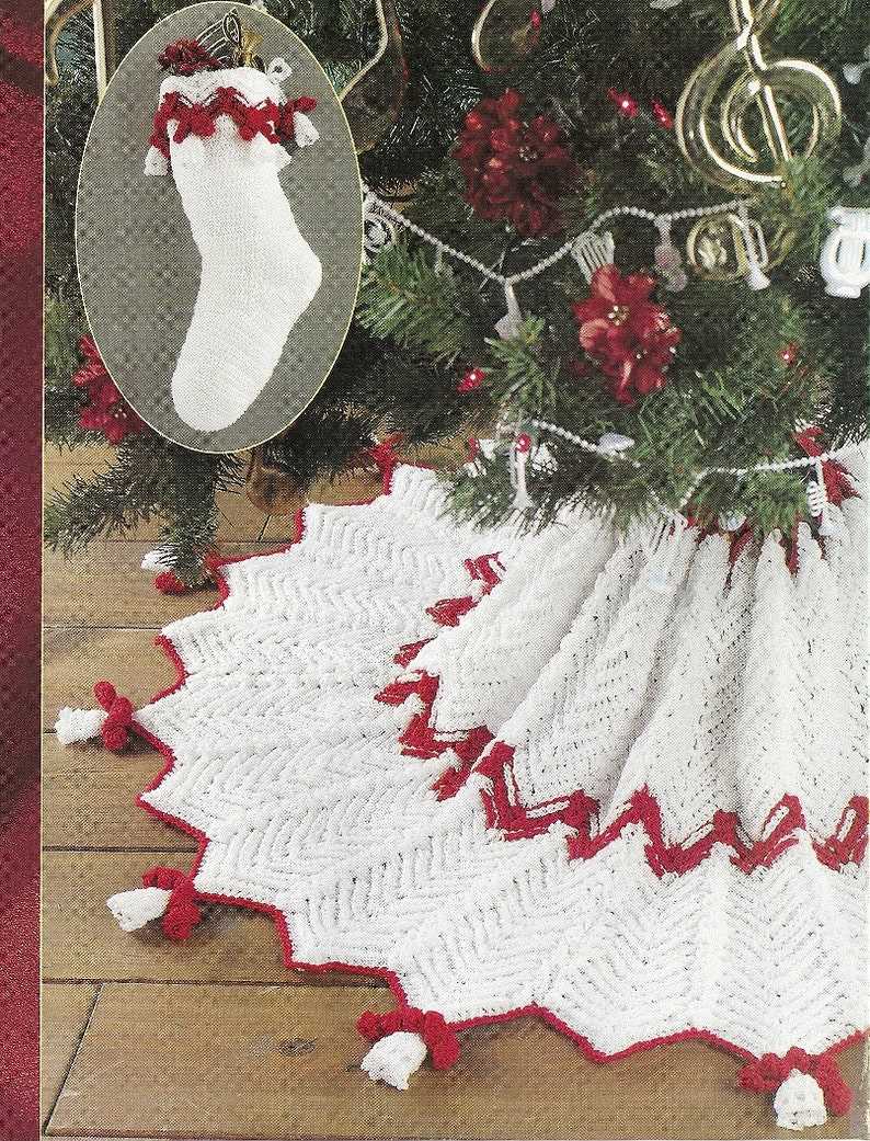 Knitting patterns for christmas tree skirts