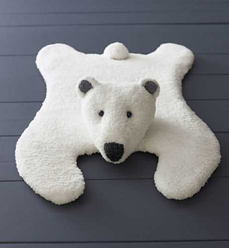 Free knitted bear rug pattern