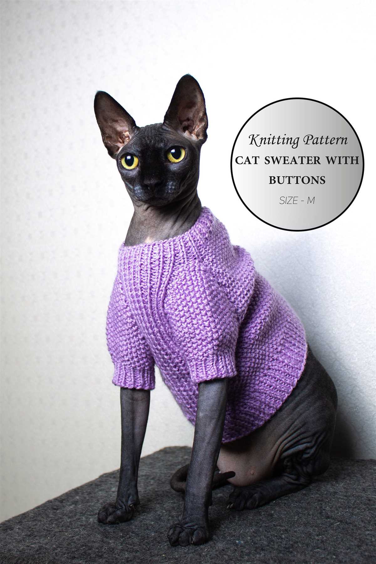 Free knitted cat sweater pattern