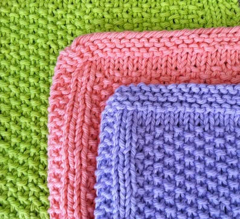Free knitted dishcloth patterns pictures