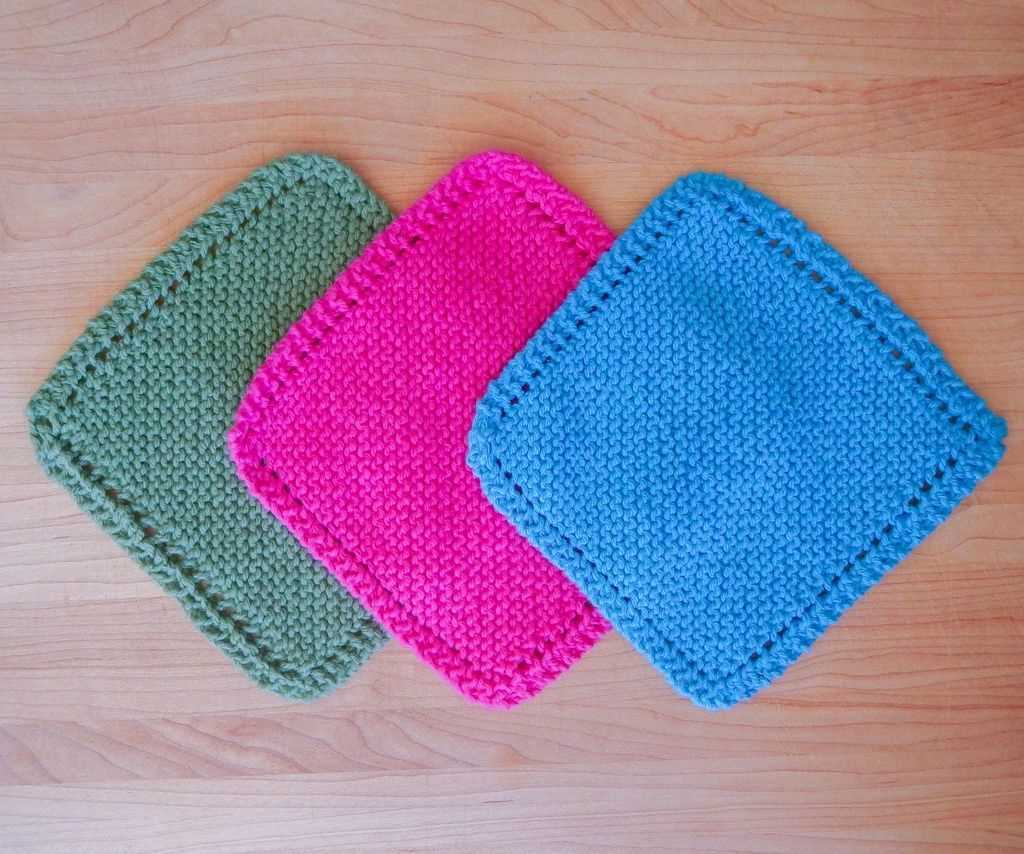 Free knitted dishcloth patterns pictures