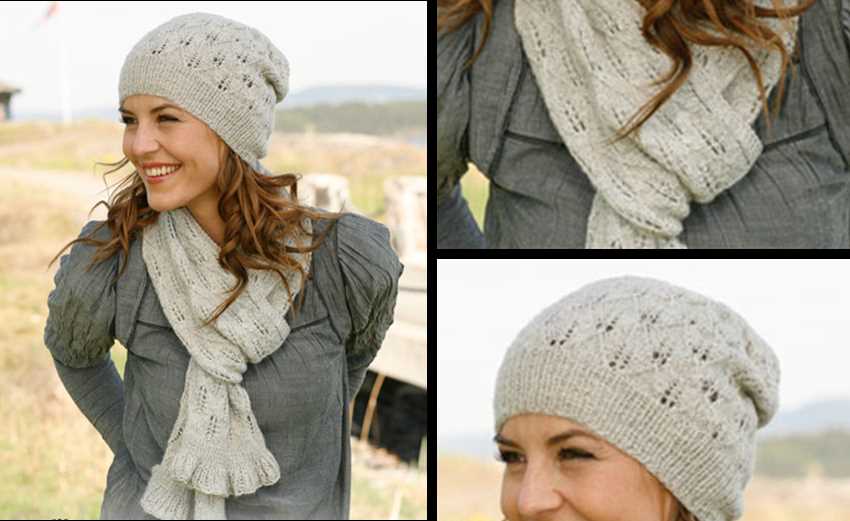 Free knitted hat and scarf set patterns