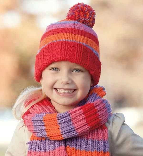 Free knitted hat and scarf set patterns