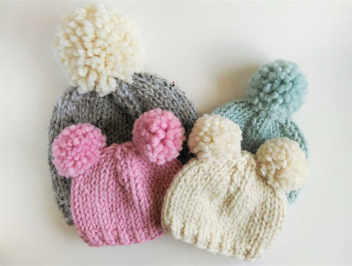 Free knitted pom pom hat pattern