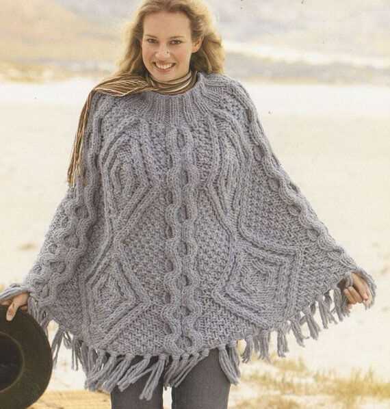 Free knitted poncho patterns for adults