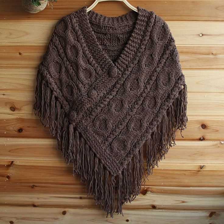 Stylish and Cozy - Discover a Range of Knitted Poncho Patterns for Adults Free knitted poncho patterns for adults