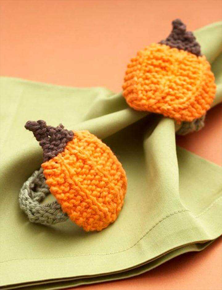 Free knitting pattern for a pumpkin