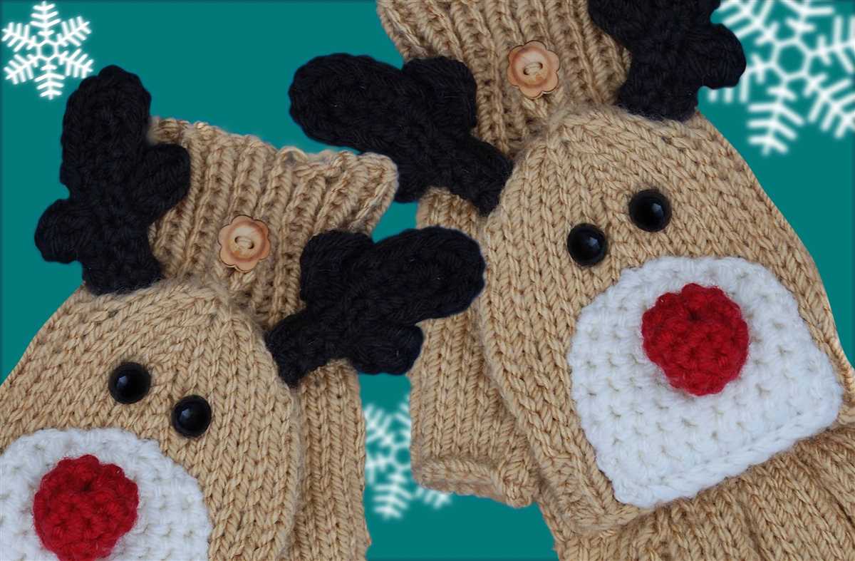 Free knitting pattern for fingerless gloves with mitten flap