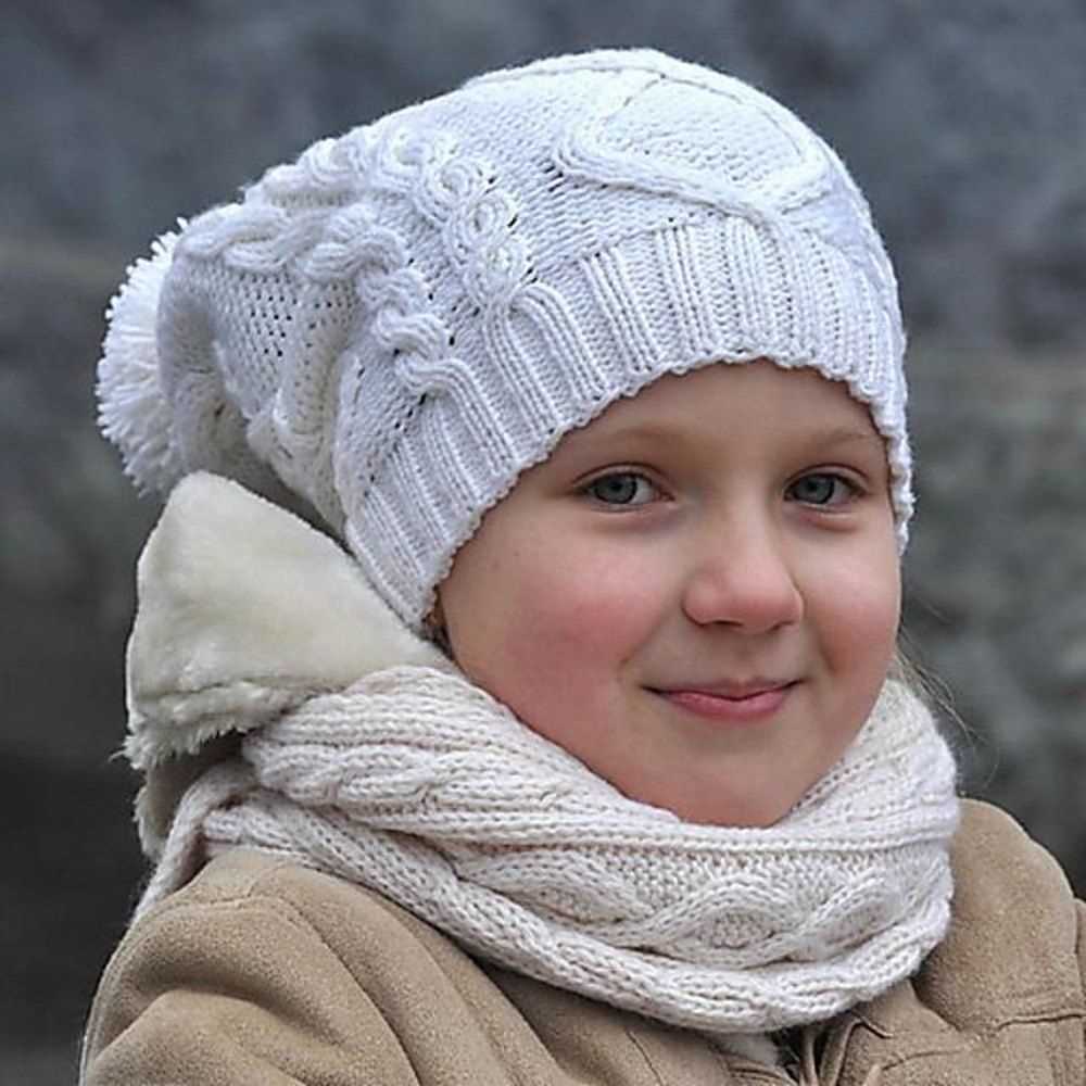 Free knitting pattern for hat and scarf sets