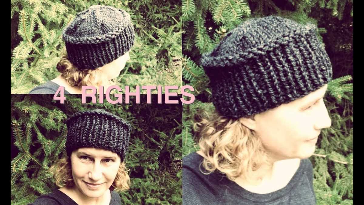 Free knitting pattern for hats on two needles