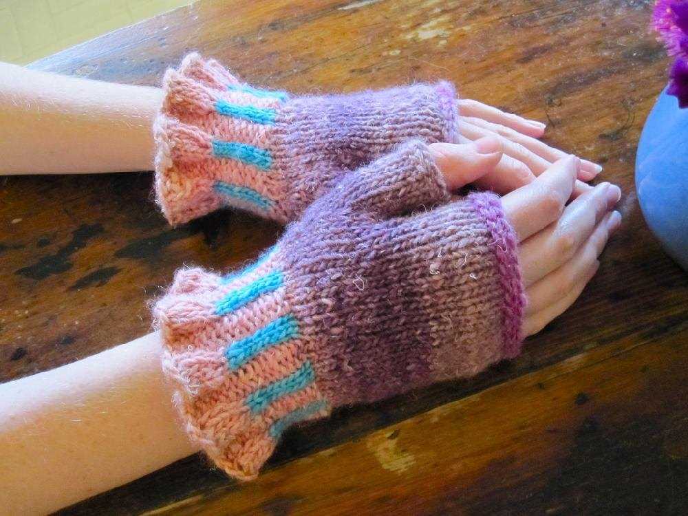 Free knitting patterns for fingerless gloves using straight needles