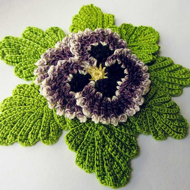 Free knitting patterns for flowers downloads