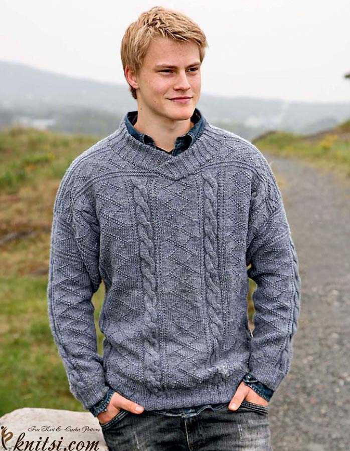 Free knitting patterns for mens jumpers uk