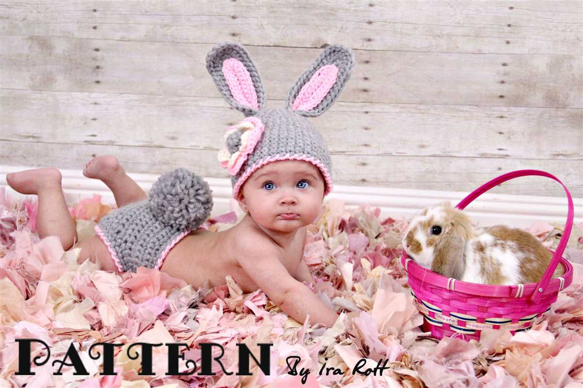 Knitted easter bunny hat pattern