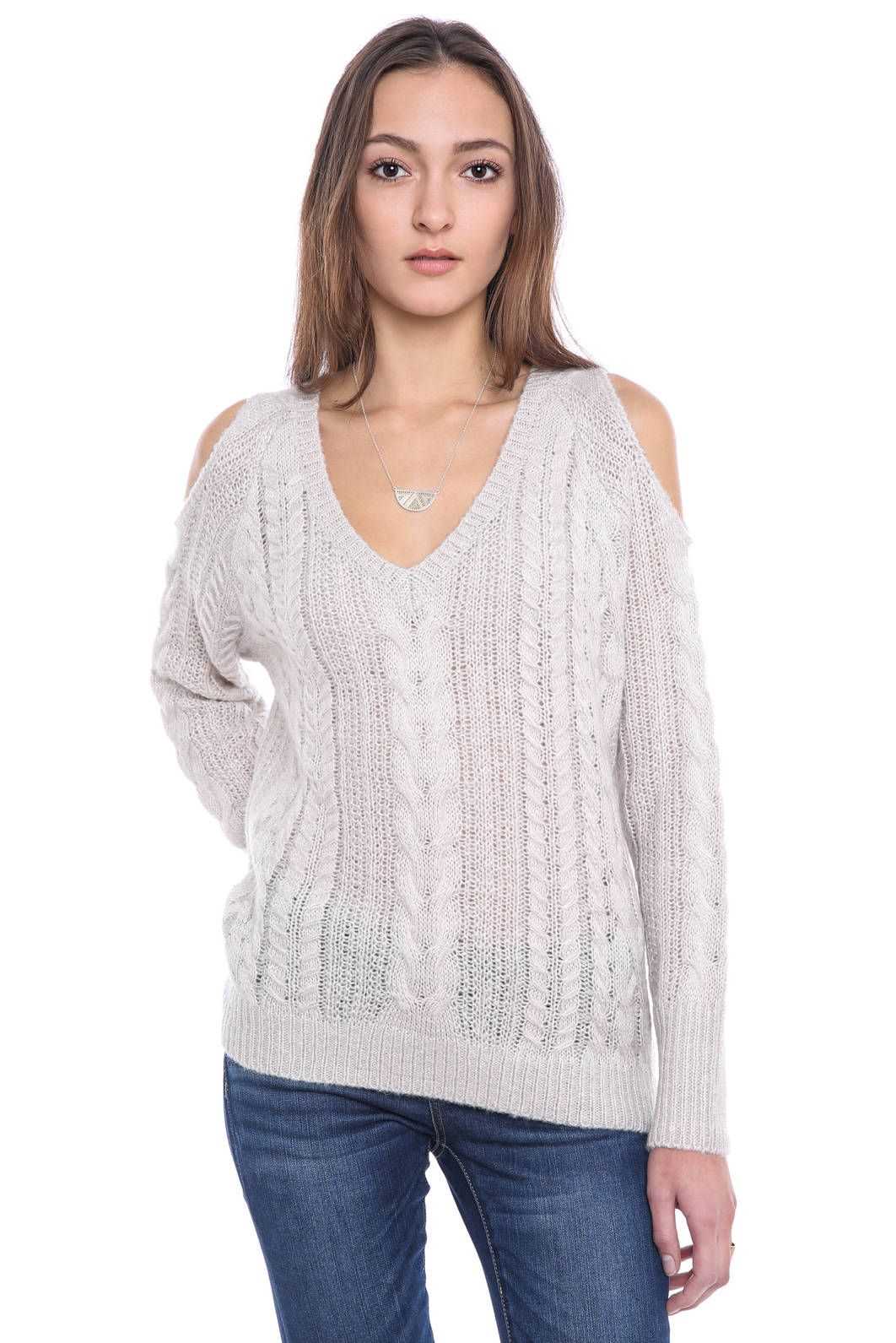 Free cold shoulder knitting pattern