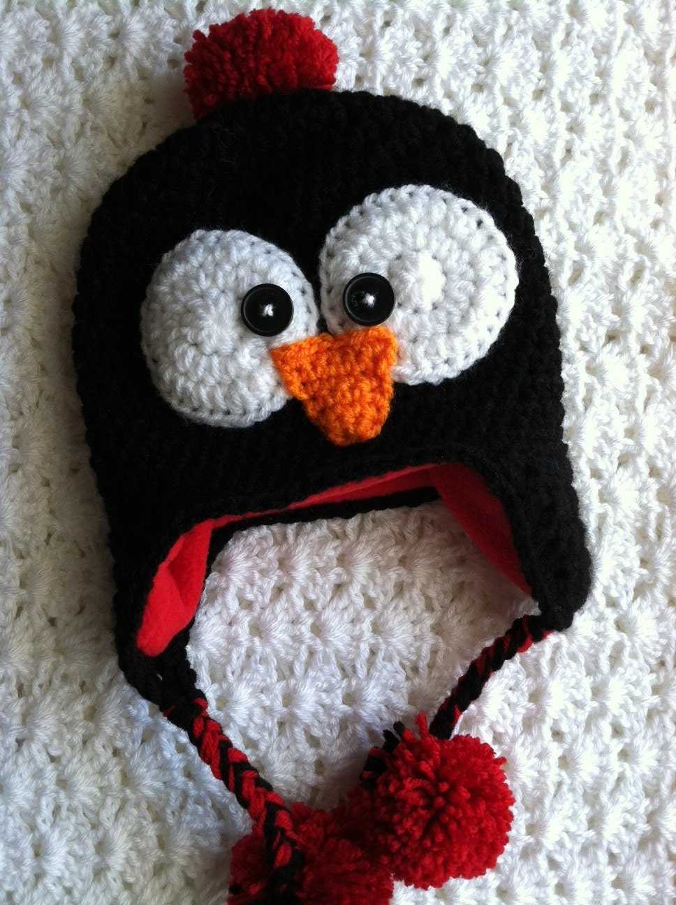 Penguin hat knitting pattern