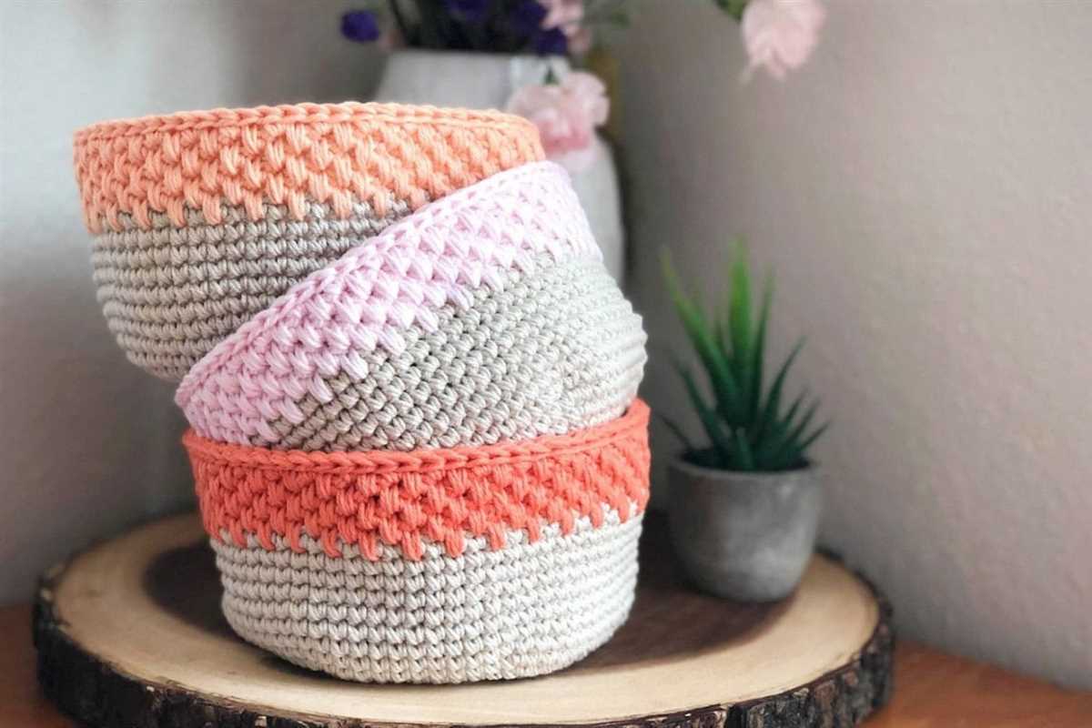 Knit storage bin pattern