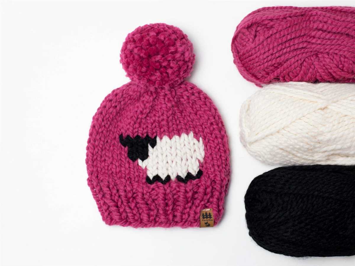 Free knitted pom pom hat pattern