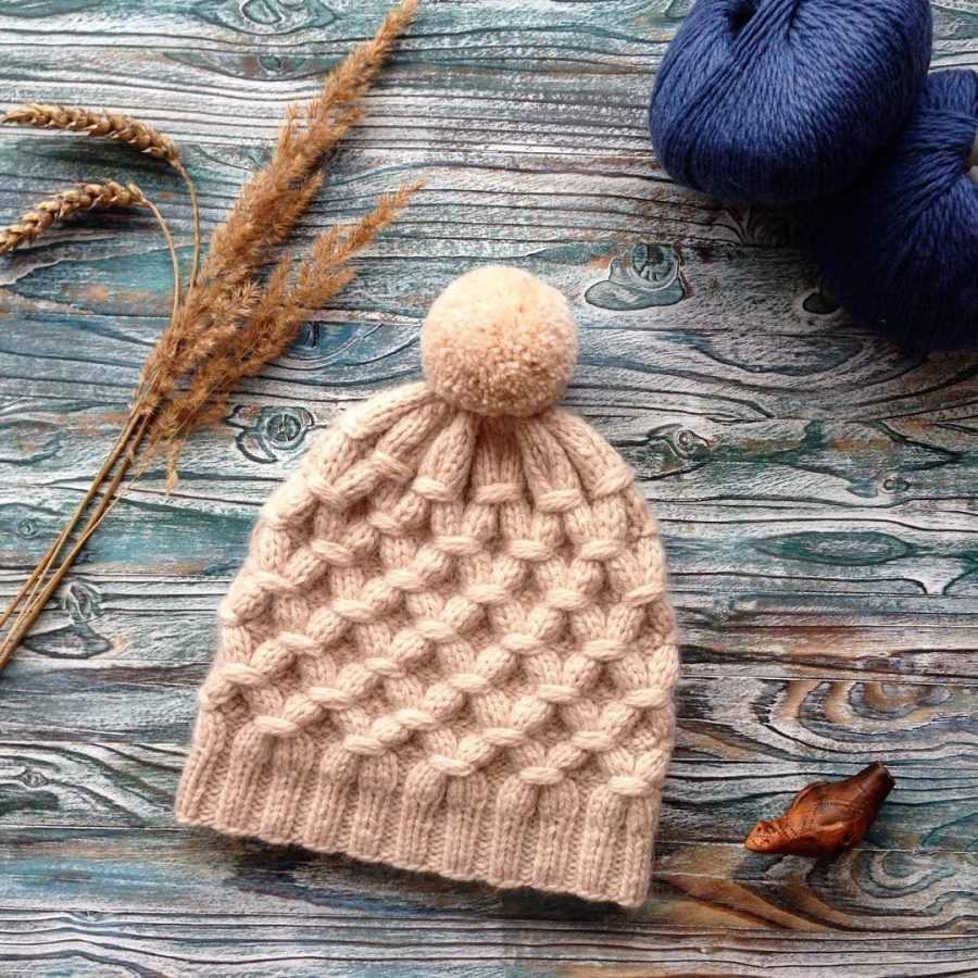 Knit bomber hat pattern