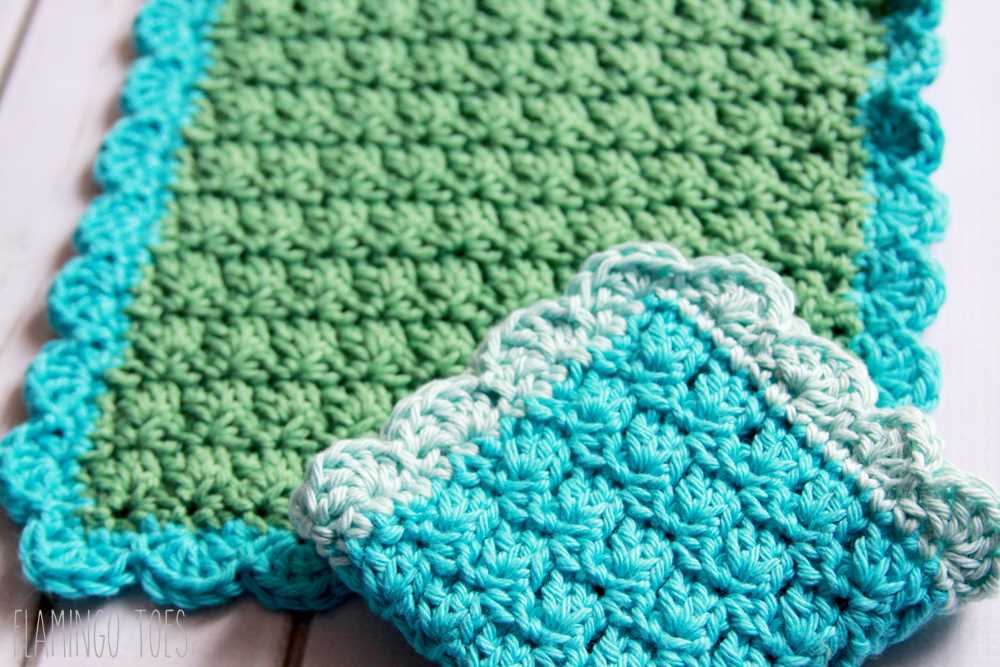 Round dishcloth knitting pattern
