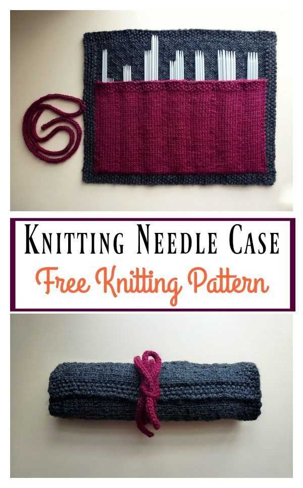 Free pattern for knitting needle case