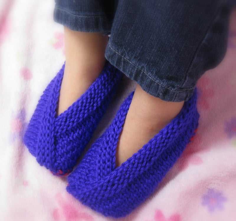 Free patterns for knit slippers