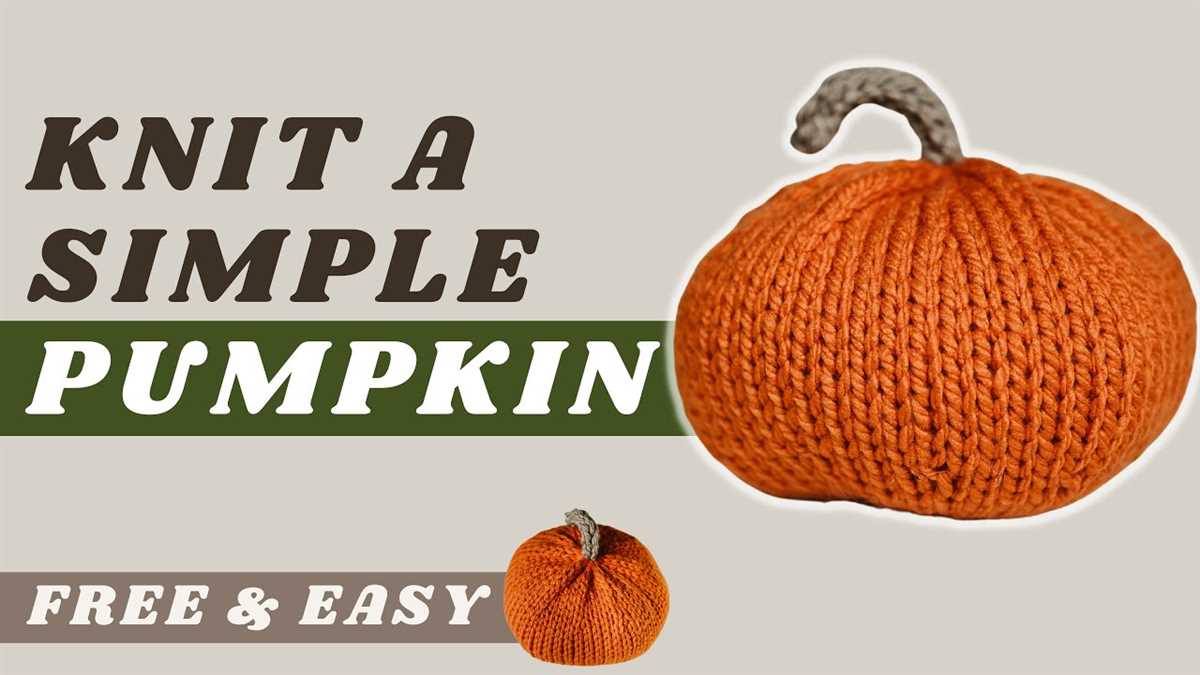 Free patterns for knitted pumpkins