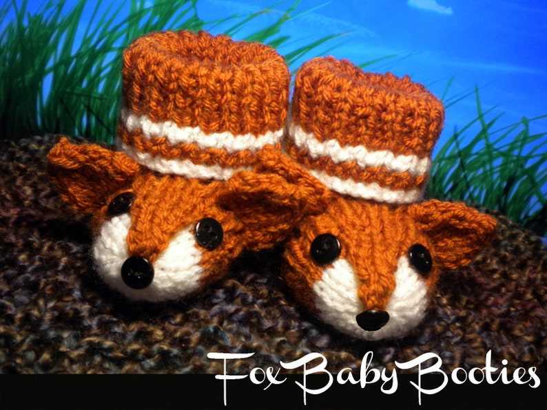 Step-by-step Guide to Knitting Adorable Fox Booties Fox booties knitting pattern