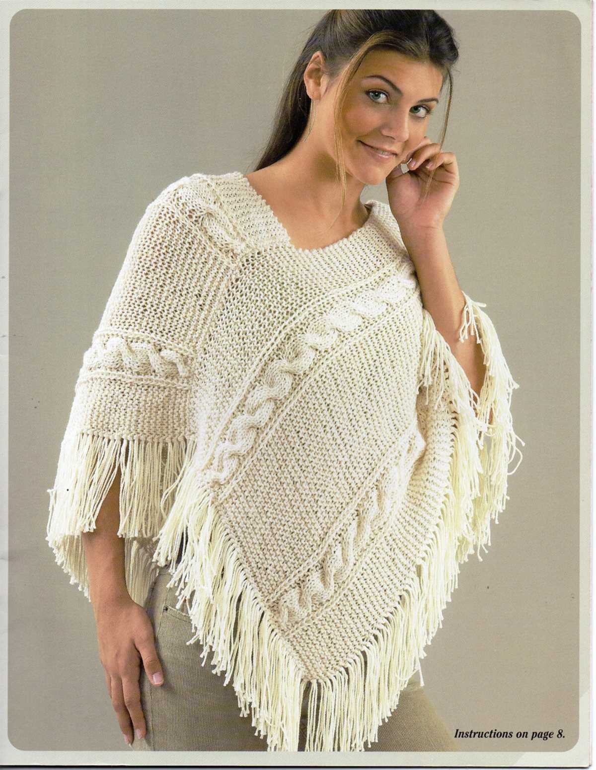 Free poncho knitting patterns for ladies