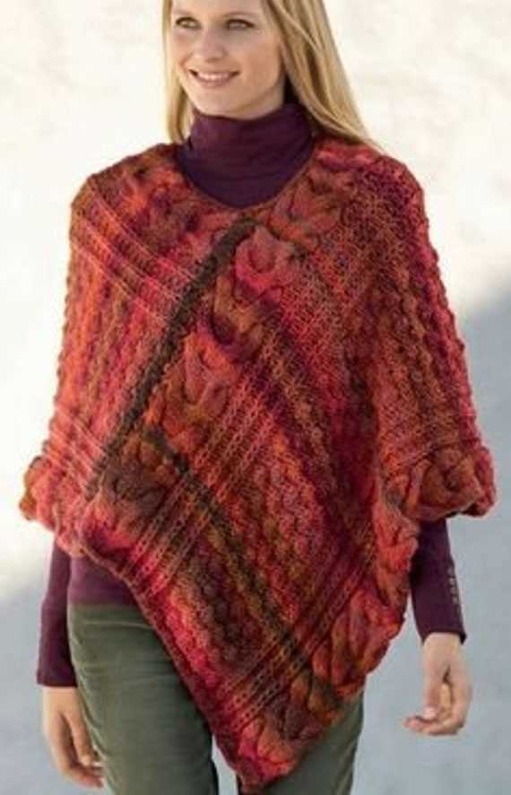 Free poncho knitting patterns for ladies