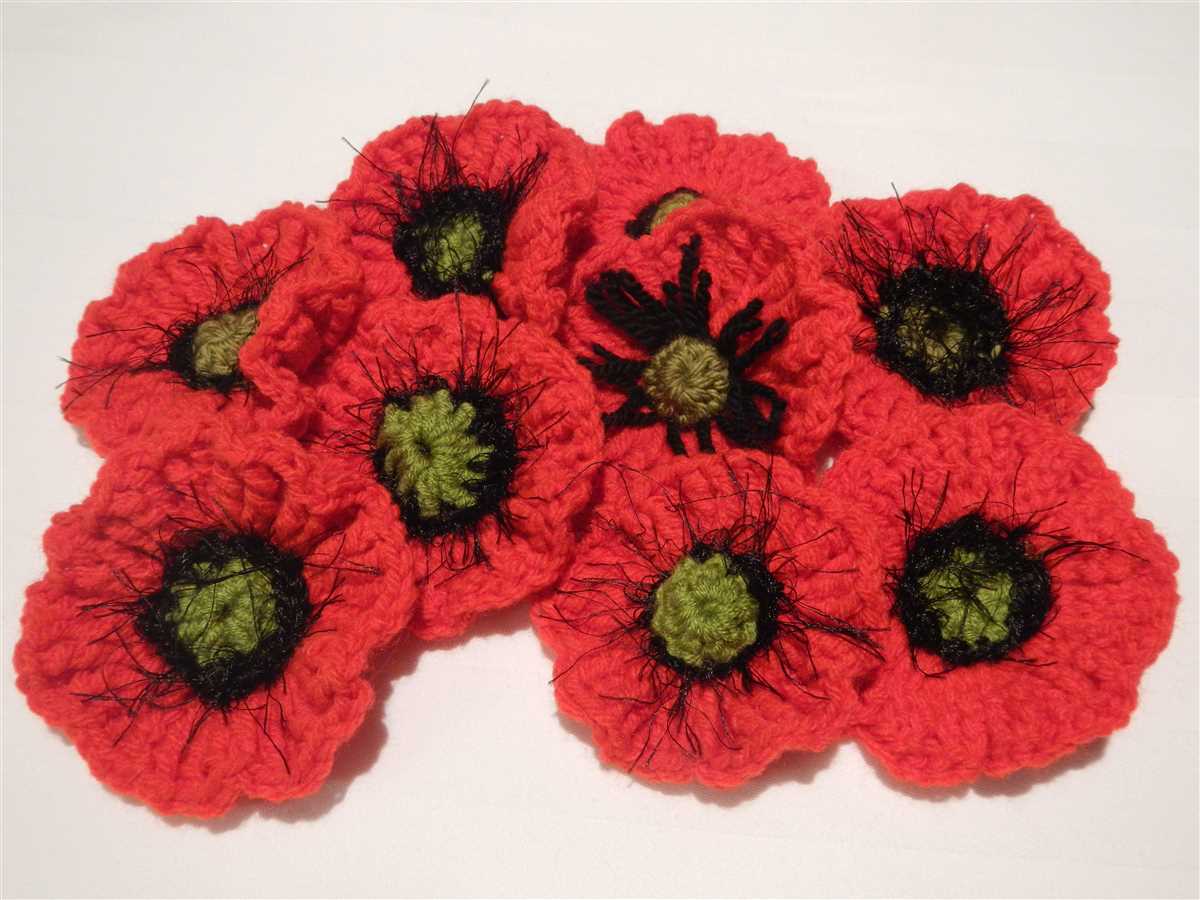 Free poppy knitting pattern