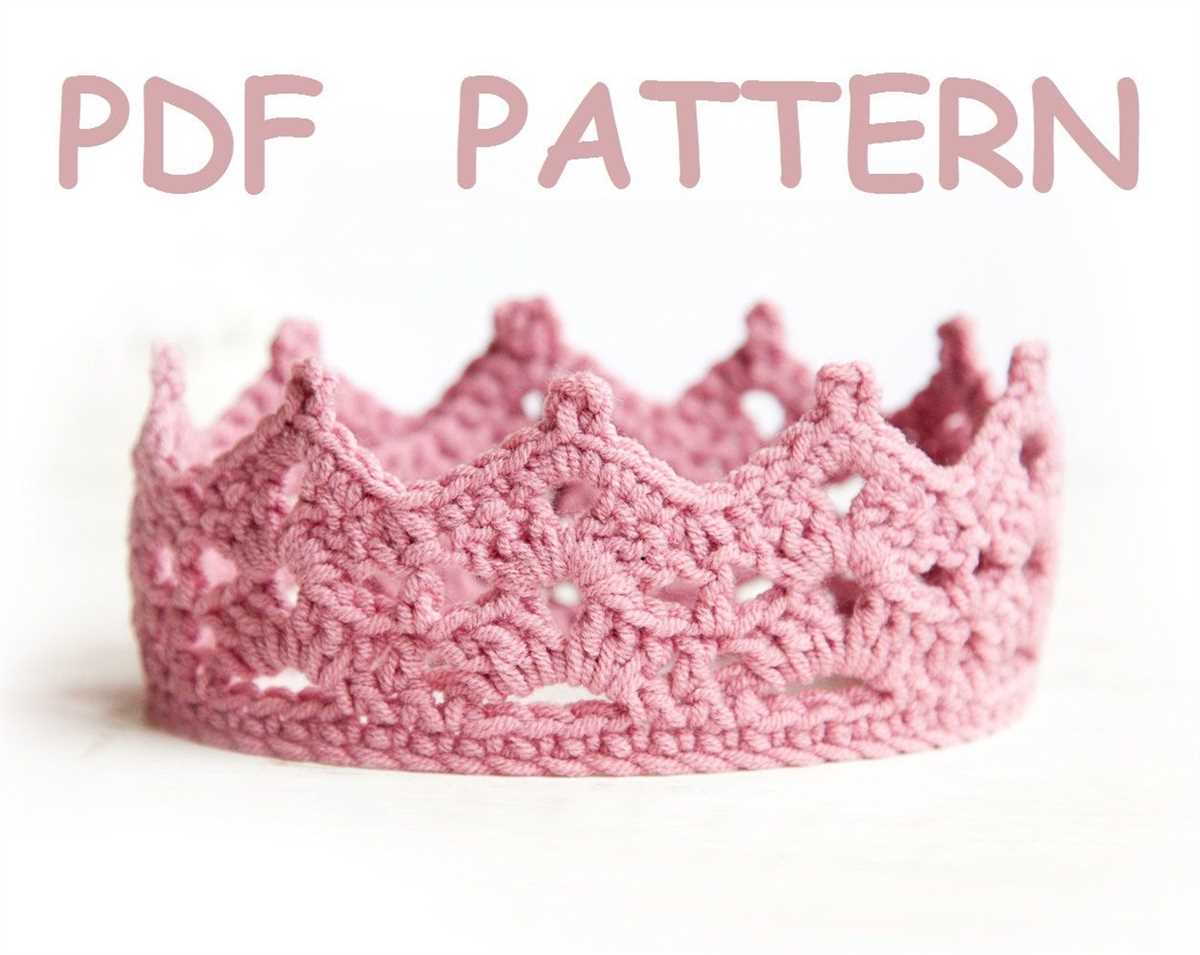 Free princess crown knitting pattern