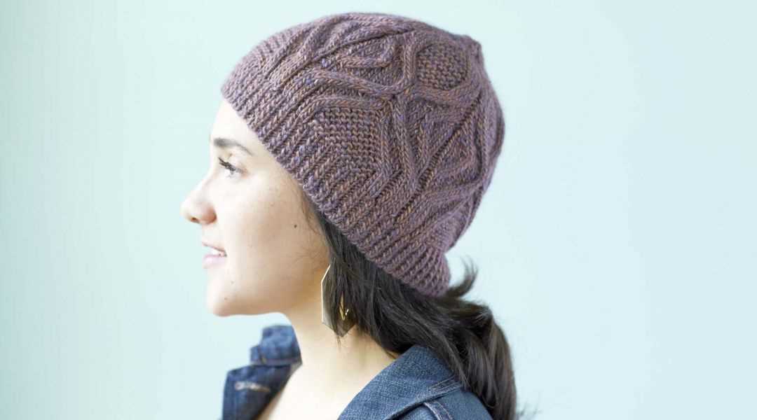 Caron knit hat pattern