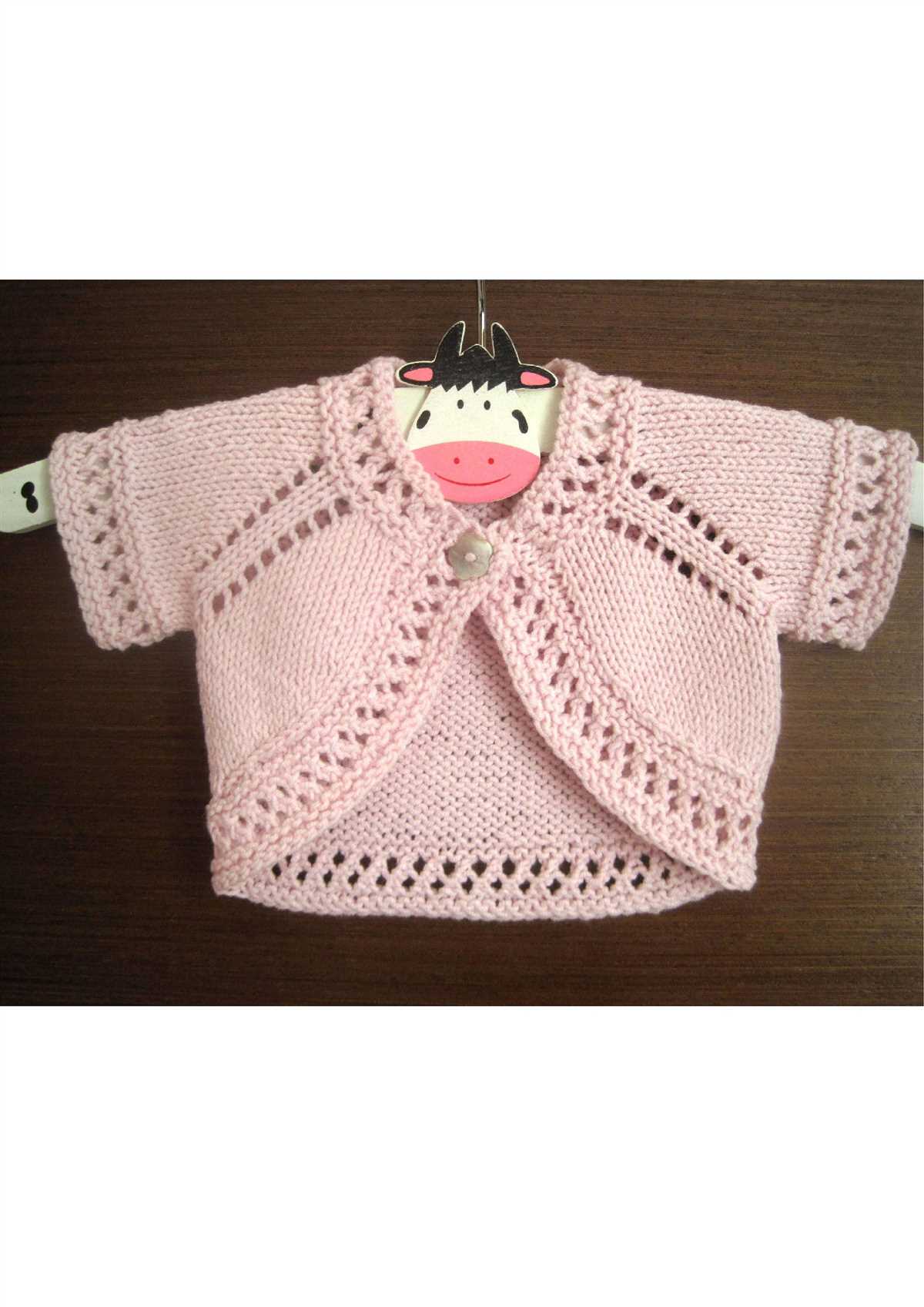 Childs bolero knitting pattern