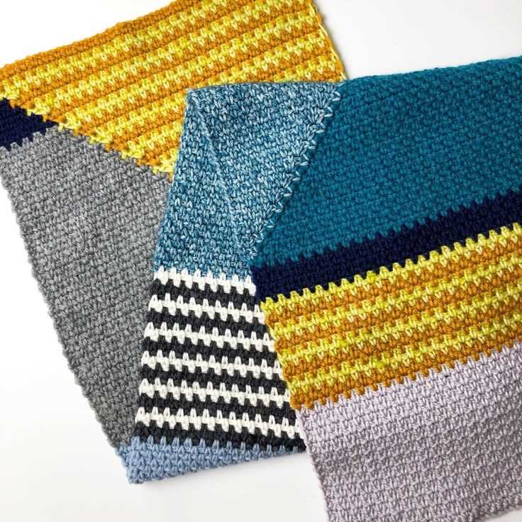 Knitting linen stitch scarf pattern