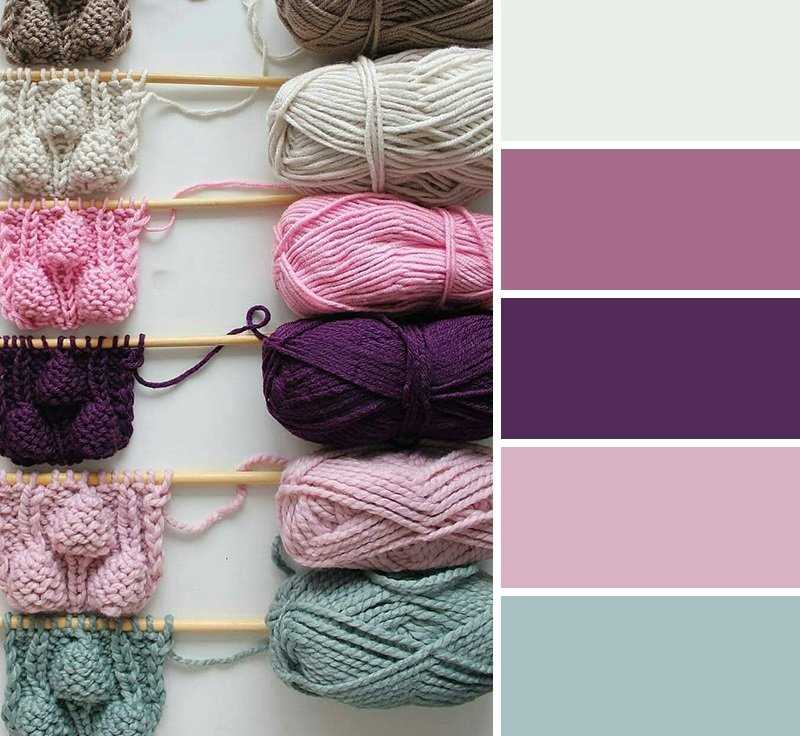 Knitting skill that creates patterns with hues