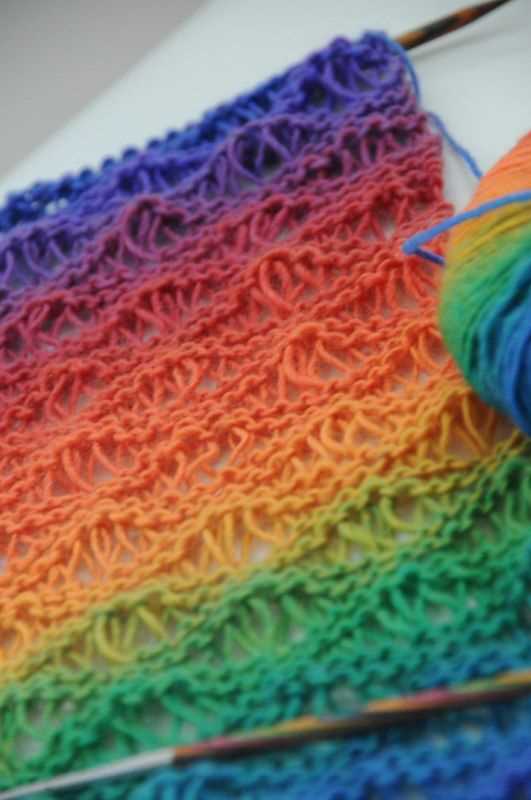 Free rainbow knitting patterns